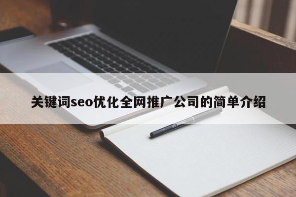 关键词seo优化全网推广公司的简单介绍